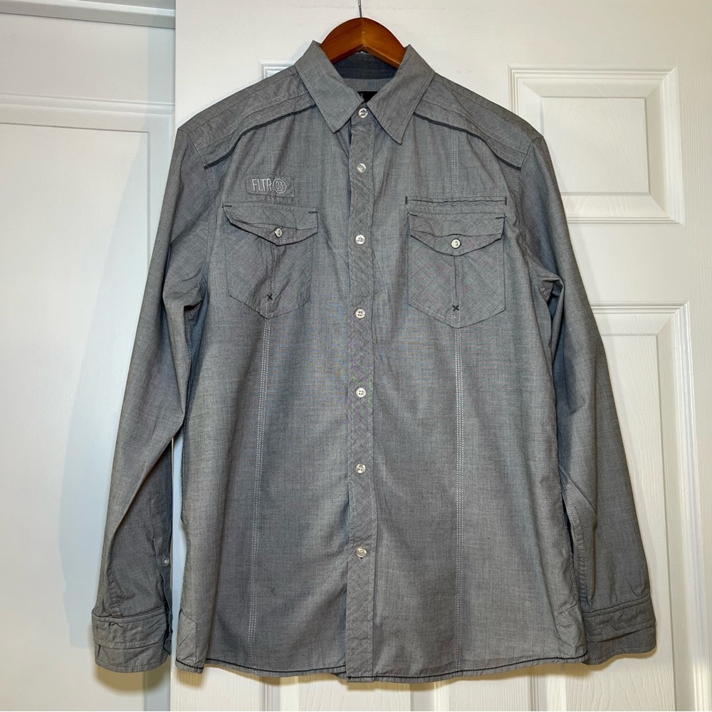 FLTR - Faith Loyalty Truth Respect Long Sleeve Button Up 100% Cotton